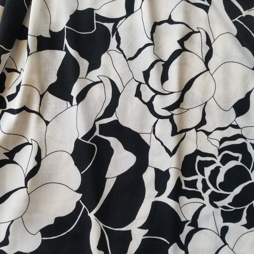 Merona black and off white floral dress - Picture 3 of 7